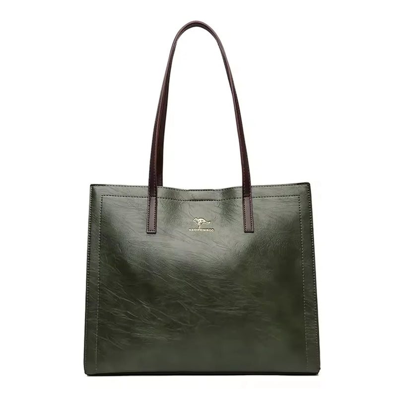 Bolsa feminina de couro Retro