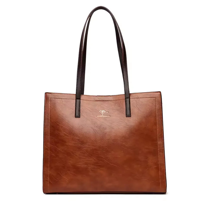 Bolsa feminina de couro Retro