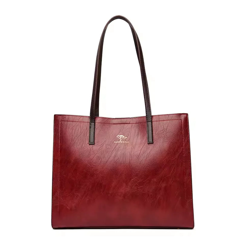 Bolsa feminina de couro Retro